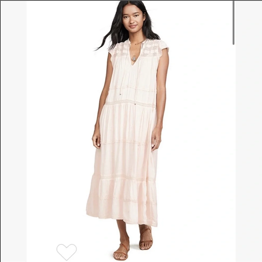 Free people midnight midi peasant dress - Picture 2 of 8